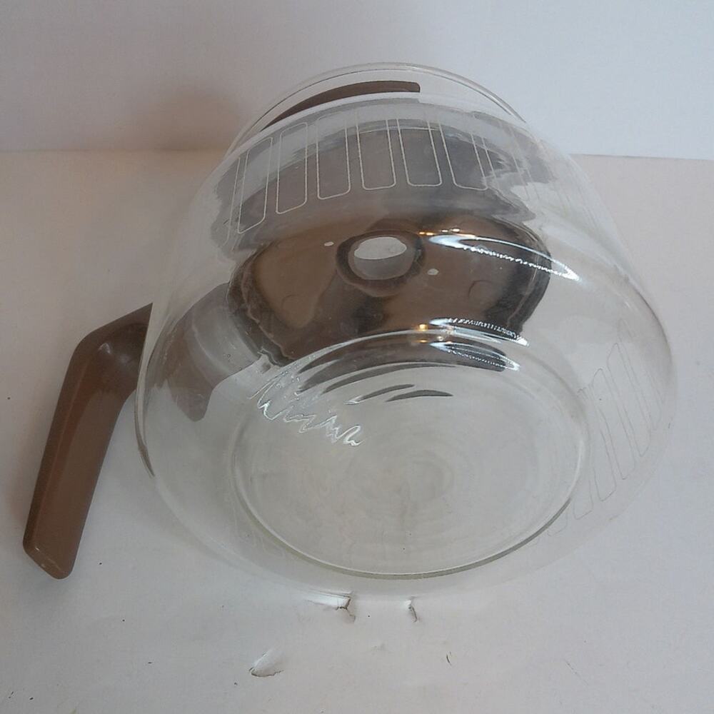 Vintage Proctor Silex 8 Cup Replacement Carafe Retro Glass Coffee Pot Brown - Picture 7 of 7